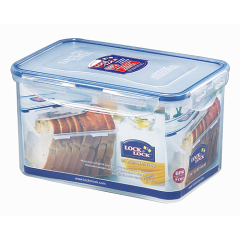 Lock & Lock HPL 818 Lebensmittelaufbewahrungsbehälter Rechteckig Box 1,9 l Blau, Transparent 1 Stück(e)