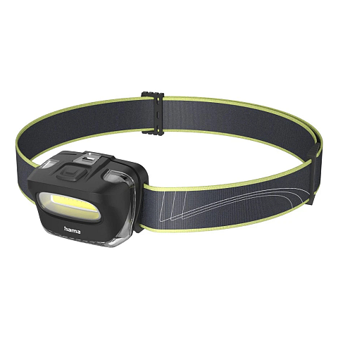 Hama HL110 Schwarz, Blau, Gelb Stirnband-Taschenlampe COB LED
