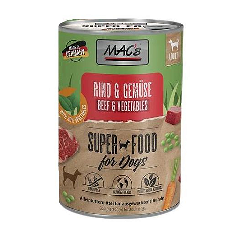 MAC's Hund Dose - Rind & Gemüse