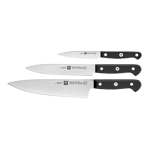 ZWILLING 36130-003-0 Set de 3 Couteaux, Acier Inoxydable, Noir, 34 x 14 x 3 cm 3 Stück(e) Messer-Set
