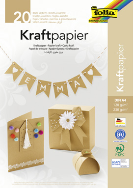 Folia 698 Kunstdruckpapier Kunstpapier 20 Blätter