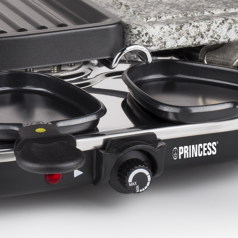 Princess 162710 Raclette 8 Oval Stone und Grill