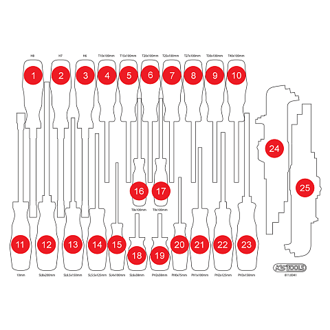 KS Tools 811.0041-97 Werkzeugkoffer-Zubehör