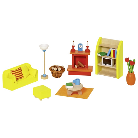 Goki 51904 Puppenstuben-Zubehör Möbelgarnitur