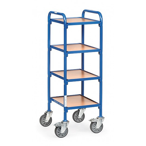 fetra 32920 Servierwagen Stahl, Holz Blau