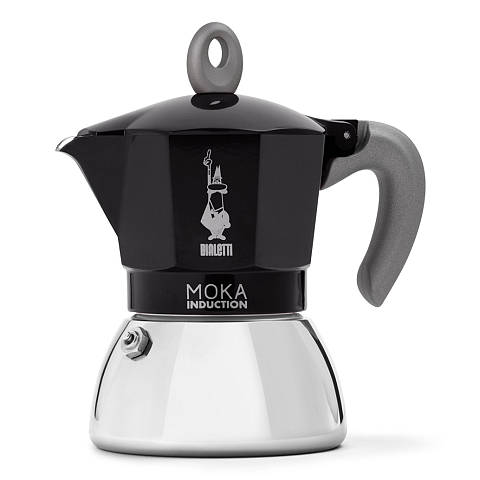 Bialetti Moka Induction Mokka-Kanne 0,9 l Schwarz