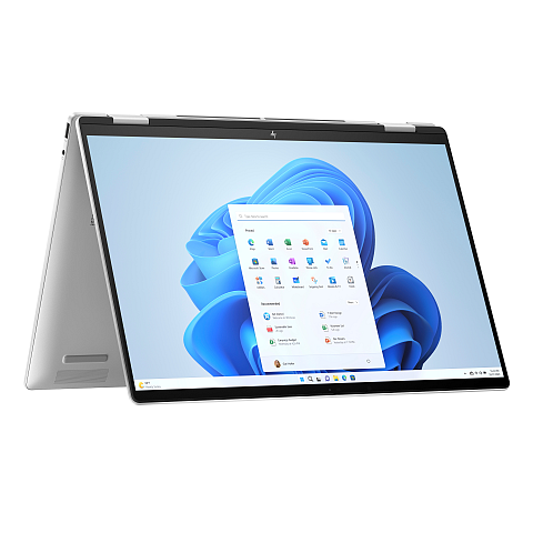 HP ENVY x360 16-ac0473ng Intel Core Ultra 7 155U Hybrid (2-in-1) 40,6 cm (16") Touchscreen 2K 16 GB LPDDR5-SDRAM 512 GB SSD Wi-Fi 7 (802.11be) Windows 11 Home AI PC Silber