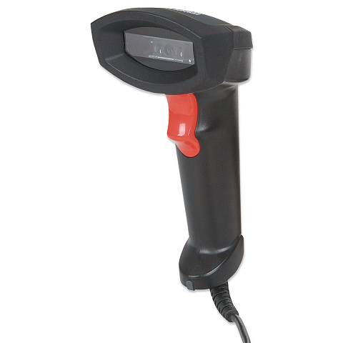 Manhattan CCD Barcodescanner für Industrieanwendungen, 500 mm Scanreichweite, robustes Gehäuse, USB, Schutzklasse IP54