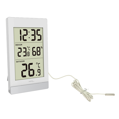Technoline WS 7039 Digitale Wetterstation Silber, Weiß