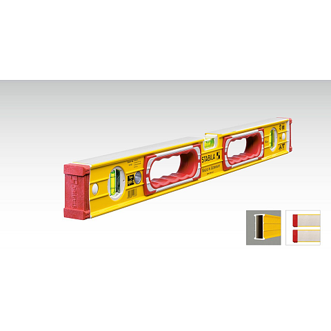 Stabila Type 196-2 Wasserwaage 1,83 m Rot, Gelb