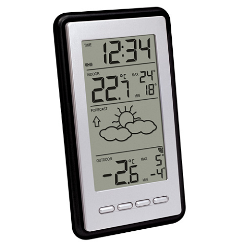 Technoline WS 9130-IT Digitale Wetterstation Schwarz, Silber
