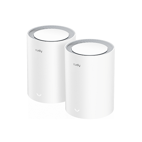 Cudy M3000 2-PACK Mesh-WLAN-System Dual-Band (2,4 GHz/5 GHz) Wi-Fi 6 (802.11ax) Grau, Weiß 1 Intern