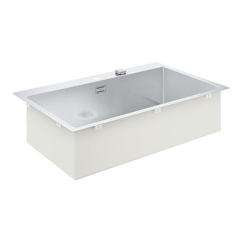 GROHE K800 90-S Aufsatzwanne Rechteckig Edelstahl