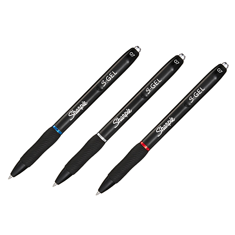 Sharpie S-Gel Ausziehbarer Gelschreiber Schwarz, Blau, Rot 3 Stück(e)