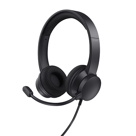 Trust Ayda Kopfhörer Kabelgebunden Kopfband Anrufe/Musik USB Typ-A Schwarz