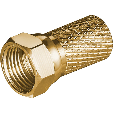 Goobay 51868 Koaxialstecker F-Typ 100 Stück(e)