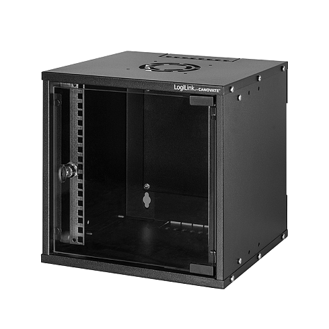 LogiLink W66Z30B Rack 6U Wandmontiertes Regal Schwarz