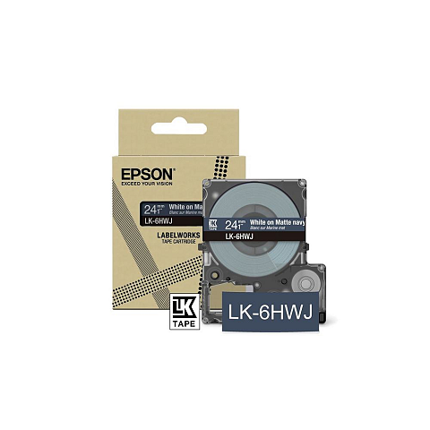 Epson LK-5HWJ Navy, Weiß