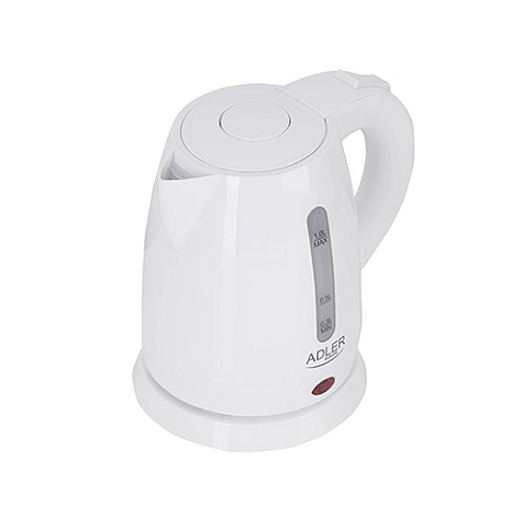 Adler AD 1272 Wasserkocher 1 l 1600 W Haselnuss, Weiß