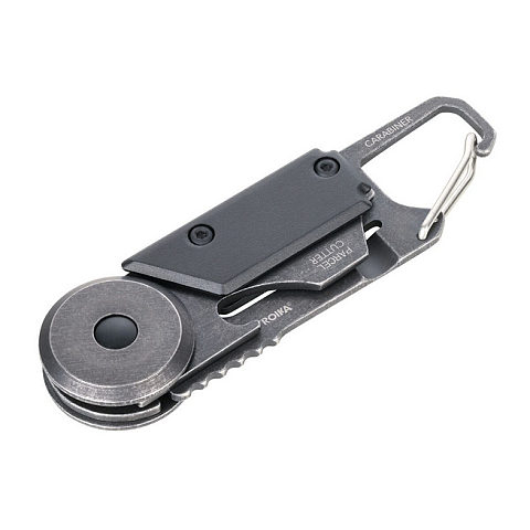 TROIKA KTL26/SW Multi-Tool-Zange Schlüsselkette 5 Werkzeug Schwarz, Steinfarbe