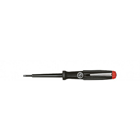 Wiha 00456 Schraubenzieher zur Spannungsprüfung Schwarz, Rot, Silber