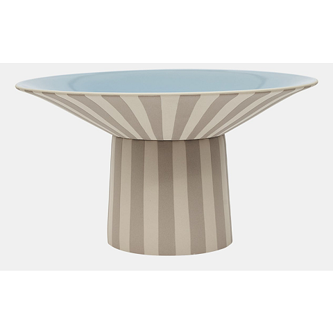 OYOY L301538 Serviergeschirr Steingut Beige, Blau Rund Servierstand