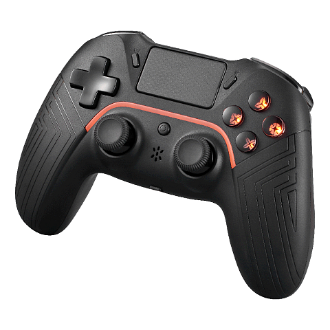 Deltaco Gaming GAM-139 Gaming-Controller Schwarz Bluetooth/USB Gamepad Digital Android, PC, PlayStation 4