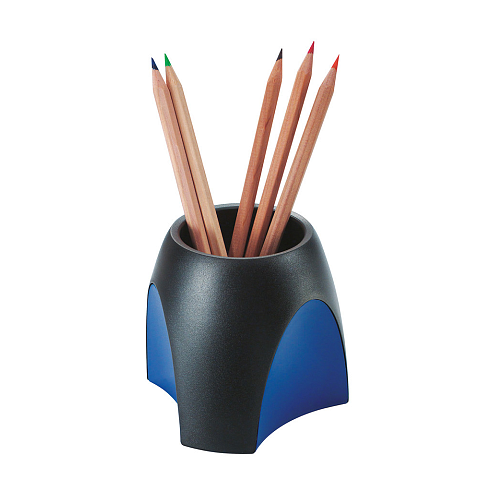 HAN Delta Stiftehalter Kunststoff Schwarz, Blau