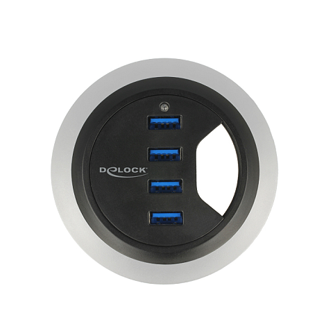 DeLOCK 62868 Schnittstellen-Hub USB 3.2 Gen 1 (3.1 Gen 1) Type-A 5000 Mbit/s Schwarz