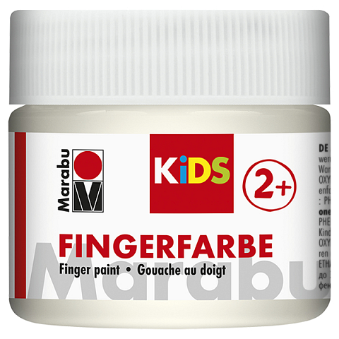 Marabu 03030050070 Abwaschbare Fingerfarbe Weiß