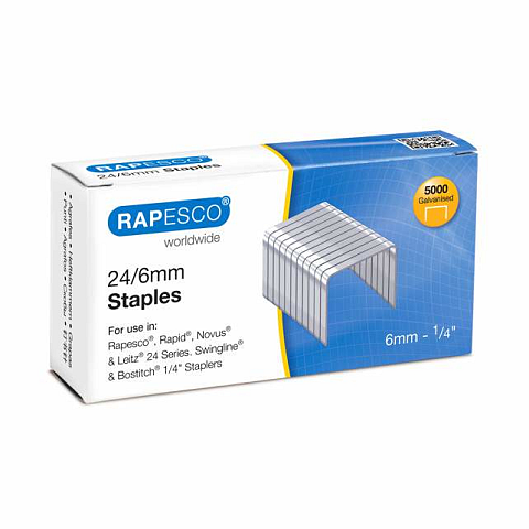 Rapesco S24602Z3 Klammerpack 5000 Heftklammern