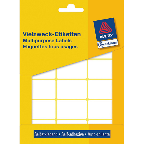 Avery Mini-Organisations-Etiketten, weiß, 38 x 24 mm, permanent