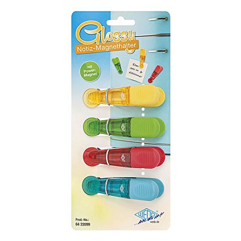 Wedo 64 22099 Kühlschrankmagnet Kunststoff Gemischte Farben 4 Stück(e)