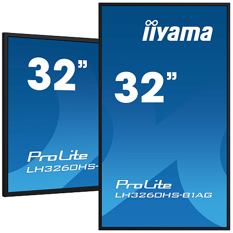 iiyama LH3260HS-B1AG Signage-Display Digitale A-Platine 80 cm (31.5") LED WLAN 500 cd/m² Full HD Schwarz Eingebauter Prozessor Android 11 24/7