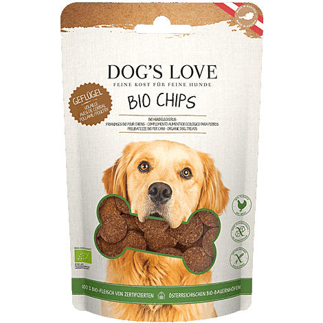Dog's Love HUNDELECKERLIS CHIPS BIO GEFLÜGEL HUNDESNACKS