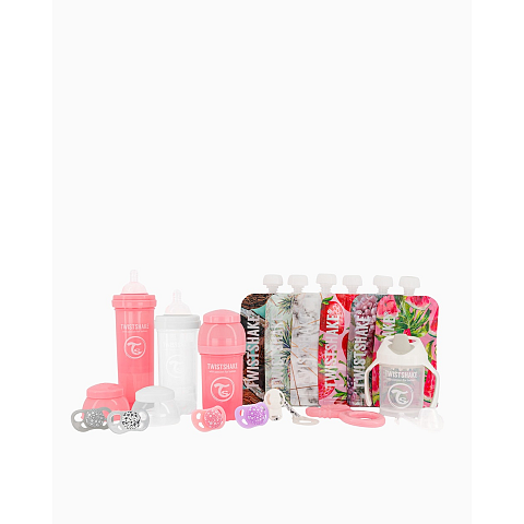 Twistshake Drinking Kit Baby-Geschenkset Mädchen Pink, Violett