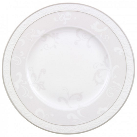 Villeroy & Boch 1043922650 Teller Rund Grau, Weiß