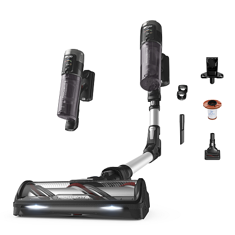Rowenta RH9A46 Stabstaubsauger/Elektrischer Besen 2-in-1-Stabstaubsauger Akku Trocken Beutellos Schwarz, Grau