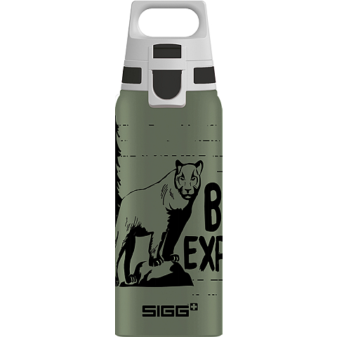 SIGG WMB ONE Brave Mountain Lion Tägliche Nutzung 600 ml Aluminium Grün