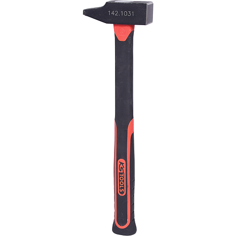 KS Tools 142.1031 Hammer Niethammer Schwarz, Rot