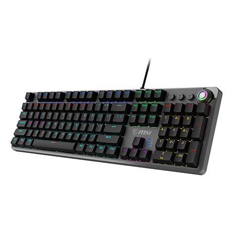 MSI FORGE GK310 Tastatur Gaming USB QWERTY US International Schwarz