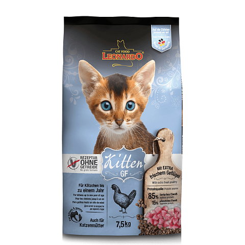 Leonardo Cat Food 757925 Katzen-Trockenfutter 7,5 kg Kitten Geflügel