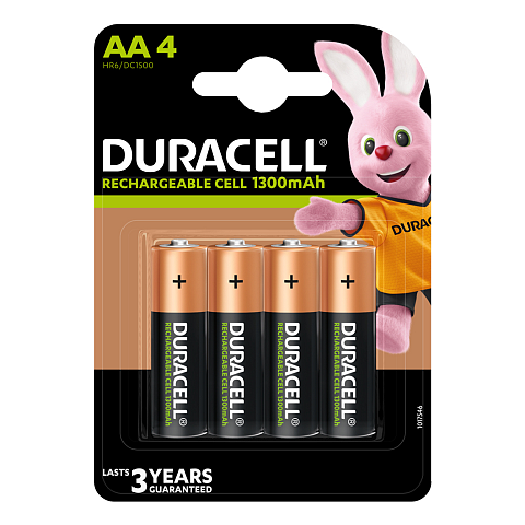 Duracell 4 LR06 1300mAh Wiederaufladbarer Akku Nickel-Metallhydrid (NiMH)