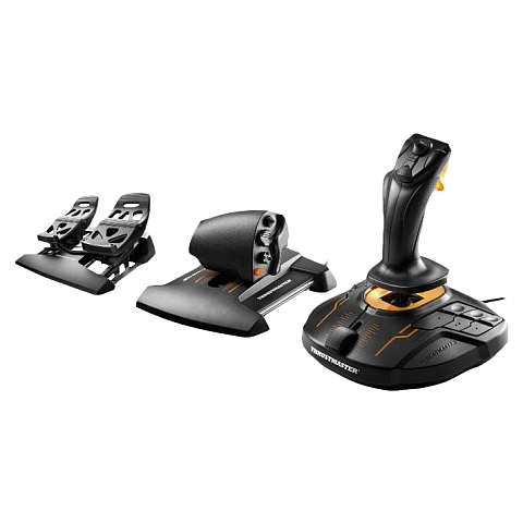Thrustmaster T-16000M FCS Flight Pack Schwarz USB Joystick Analog / Digital MAC, PC