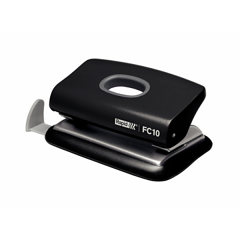Rapid FC10 Locher 10 Blätter Schwarz