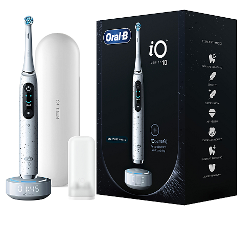 Oral-B iO Series 10 Erwachsener Rotierende-vibrierende Zahnbürste Weiß