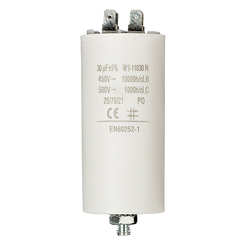 Fixapart W1-11030N Kondensator Weiß Fixed capacitor Zylindrische