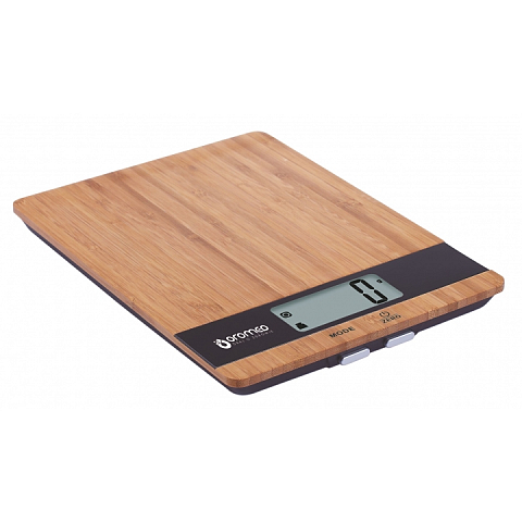 Oromed WAG_ORO-KITCHNE_SCALE_BLACK Küchenwaage Schwarz, Holz Arbeitsplatte Rechteck Elektronische Küchenwaage