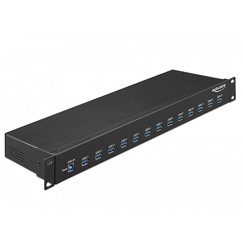 DeLOCK 64039 Schnittstellen-Hub USB 3.2 Gen 1 (3.1 Gen 1) Type-B 5000 Mbit/s Schwarz