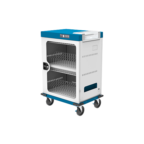 Alcasa PCT20-C32-18 Wagen / Schrank für das Management mobiler Geräte Wagen zur Verwaltung tragbarer Geräte Blau, Weiß